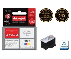 Activejet AC-41R Ink cartridge (replacement for Canon CL-41; Premium; 18 ml; color)