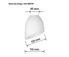 ActiveJet Šviestuvo Gaubtas - Nikita