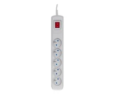 Activejet pilkas maitinimo juostelė su laidu ACJ COMBO 5G/5M/BEZP. AUT/S