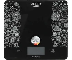 Adler | Virtuvinės svarstyklės | AD 3171 | Maximum weight (capacity) 10 kg | Graduation 1 g | Ekranas type LCD | Juodas