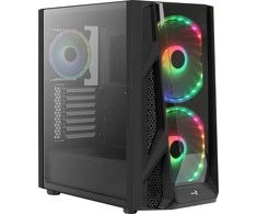 CASE AEROCOOL PGS NIGHTHAWK Duo-G Juodas RGB