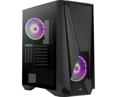 AEROCOOL PGS VISOR-G-BK-v1 ARGB Juodas Mid Tower PC dėklas
