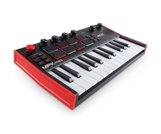 AKAI MPK Mini Play MK3 klaviatūra, juoda/raudona