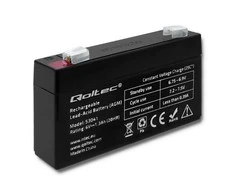 QOLTEC 53041 Baterija AGM 6V 1.3Ah max.0.39A