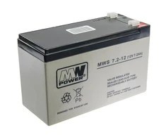 Power MWS 12V 7.2Ah F1(187) AGM akumuliatorius, 5 metai