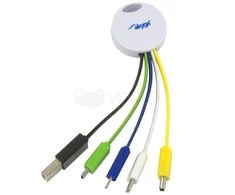 Adapterių raktų pakabukas USB 5in1 Akyga AK-AD-51