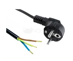 CEE 7/7 maitinimo laidas - neizoliuotas - 1.5 m - Akyga AK-OT-01A