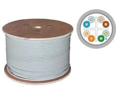 Alantec F/UTP kabelis Cat.5e LSOH B2ca FireHardy 4x2x24 AWG - 500 m 25 metų garantija, laboratoriniai kokybės bandymai (KIF5LSOH500B)