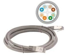 Alantec KKS6SZA5.0 tinklo kabelis Pilkas 5 m Cat6 F/UTP (FTP)