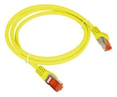Jungiamasis laidas F/UTP kat.6 PVC 0,5m geltonas ALANTEC