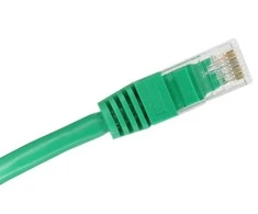 Patch-cord U/UTP kat.5e PVC 0.25m žalia ALANTEC
