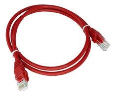 Patch-cord U/UTP kat.6A LSOH 1.0m raudona ALANTEC