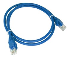 Patch-cord U/UTP kat.6A LSOH 1.0m mėlyna ALANTEC