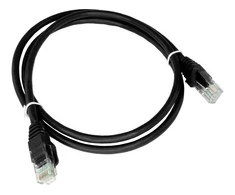 Patch-cord U/UTP kat.6 PVC 3.0m juoda ALANTEC
