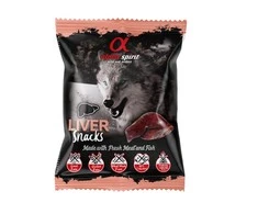 Alpha Spirit SNACKS DOG skanėstai šunims su kepenėlėmis 50g