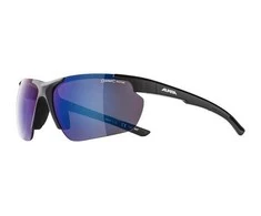 ALPINA Bike Glasses DEFEY HR colour Juodas Glass Mėlynas MIRROR Cat.3