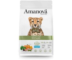 AMANOVA Adult Cat Divine triušiena - sausas kačių maistas - 1,5kg