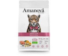 AMANOVA Adult Cat lašiša Deluxe - sausas kačių maistas - 1,5kg