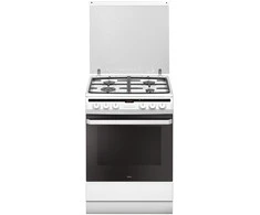 Amica 618GE3.39HZpTaDpNA(W) Atskirai pastatoma viryklė dujinė Baltas A