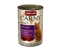 Animonda Carny adult 400g suaugusių kačių konservai su jautiena ir ėriena
