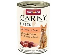 ANIMONDA Carny Kitten Veal, vištiena, kalakutiena - wet cat food - 400g