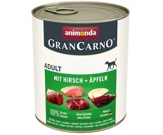 Animoda Šunų Maistas - Animonda GranCarno Suaugusiųjų Elnienos Ir Obuolių 800g