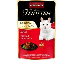 Animoda Drėgnas Kačių Maistas - ANIMONDA vom Feinsten Jautienos Ir Kalakutienos Filė, 85g