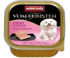 Animoda Animonda Vom feinsten suaugusių šunų konservuotas pašaras su kalakutiena ir kumpiu, 150g