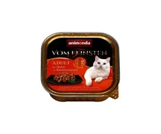 Animoda Kačių Maistas - ANIMONDA Vom Feinsten Suaugusiųjų Vištiena Morkų Padaže 100g