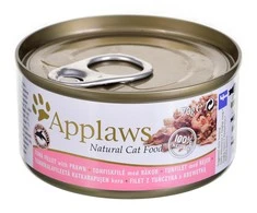 Applaws – Šlapias kačių maistas 70 g – Tunas ir krevetės (171-008)