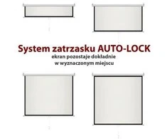 Ekranas projektoriai ART MS-70 (lubos, siena, rankinis, 178 x 178 cm, 1:1, 98")
