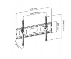 Laikiklis ART RAMART AR-18 ART Holder AR-18 LCD TV Juodas 32-70 60kg VESA