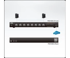 ATEN PE8108G-AX-G ALTUSEN PE8108G maitinimo paskirstymo blokas 8 lizdai, 10A