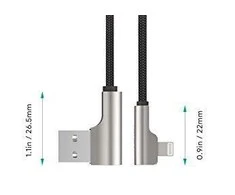Maitinimo laidas Aukey CB-AL01 BL, Lightning/USB-A, 2 m