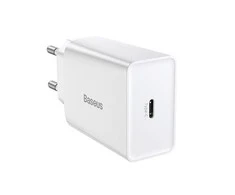 Baseus Speed Mini greitas įkroviklis USB-C PD 3A 20W baltas