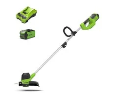 Greenworks 40V žoliapjovė su 2Ah akumuliatoriumi ir krovikliu [G40LTK2]
