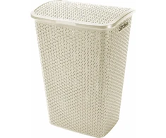 Plastikinė skalbinių dėžė CURVER MY STYLE, pieno sp., 60 x 43 x 33 cm, 55 L
