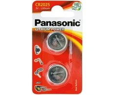1x2 Panasonic CR 2025 Lithium Power