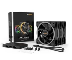 be quiet! LIGHT WINGS 120mm PWM komplektas 3 vnt