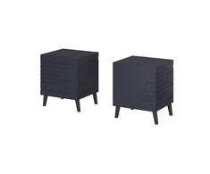 Cama Meble Naktinis Staliukas - Nova 44x40x52 Tamsiai Mėlynas Matinis