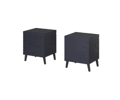 Cama Meble Naktinis Staliukas - Nova 44x40x52 Tamsiai Mėlynas Matinis