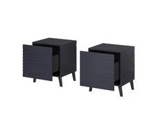 Cama Meble Naktinis Staliukas - Nova 44x40x52 Tamsiai Mėlynas Matinis