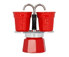 Bialetti Mini Express kavos virimo aparatas, raudonos spalvos, 2 puodeliai