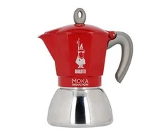 Kavinukas Bialetti Moka Induction 2TZ (100ml), raudonas