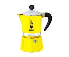 Bialetti espreso kavos virimo aparatas Rainbow 3 puodeliai geltoni