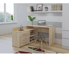 Top E Shop Kompiuterio Stalas - Topeshop Dany Sonoma Kpl Ąžuolo Spalva