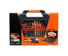 Grąžtas Black &amp; Decker BD Rinkinys AKCESORIÓW 76szt.