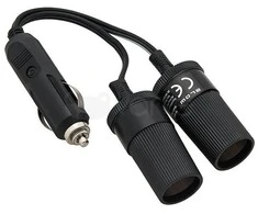 Blow Automobilinis cigarečių žiebtuvėlio skirstytuvas 1xPLUG/2xSOCKET+CS-25 laidas