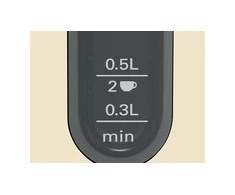 Virdulys Bosch DesignLine TWK4P437, smėlio spalvos