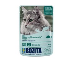 BOZITA Mięsne kawałki w galarecie su okoniem - saszetka katei - 85g
